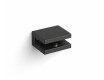 CLASSIC - Support/pince pour étagères en verre 07.80160/50/40/30 - 2 pièces / noir mat