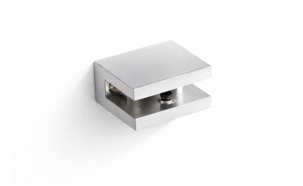 CLASSIC - Support/pince pour étagères en verre 07.80160/50/40/30 - 2 pièces / chrome