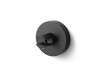 CLASSIC - Support avec rosace pour étagères en verre 07.80160/50/40/30 - 2 pièces / noir mat