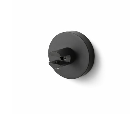 CLASSIC - Support avec rosace pour étagères en verre 07.80160/50/40/30 - 2 pièces / noir mat