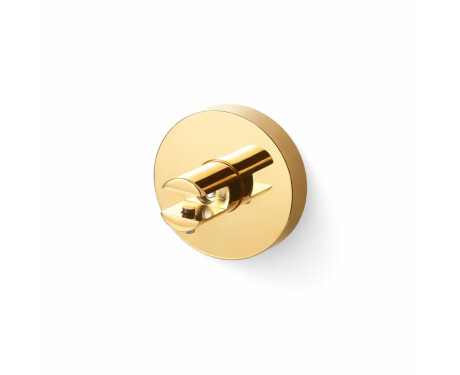 CLASSIC - Support avec rosace pour étagères en verre 07.80160/50/40/30 - 2 pièces / doré brillant
