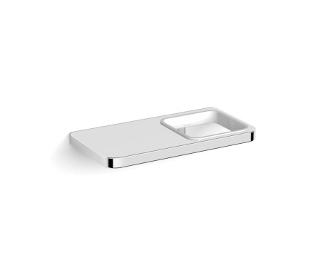 NEXT - Support simple avec tablette / * verre à commander séparément / chrome