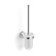 MONACO - Brosse de WC suspendue / chrome, verre dépoli #1
