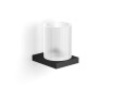 KOBE - Support avec tasse / noir mat, verre mat