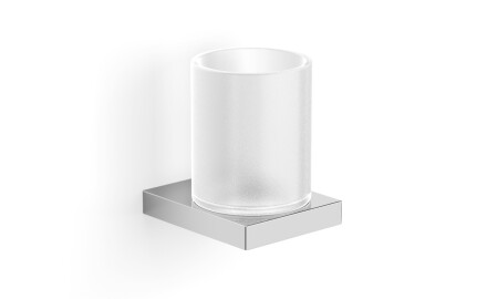 KOBE - Poignée avec tasse / chrome, verre mat