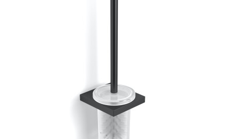 KOBE - Brosse de WC suspendue / noir mat