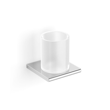 MILANO - Poignée avec tasse / chrome, verre mat #1