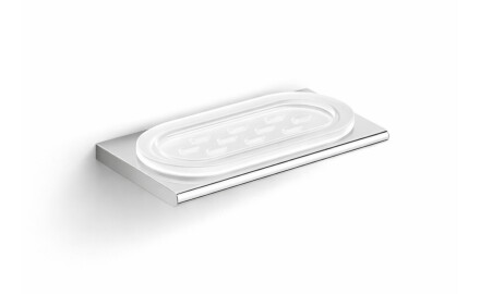 MILANO - Porte-savon / chrome, verre mat