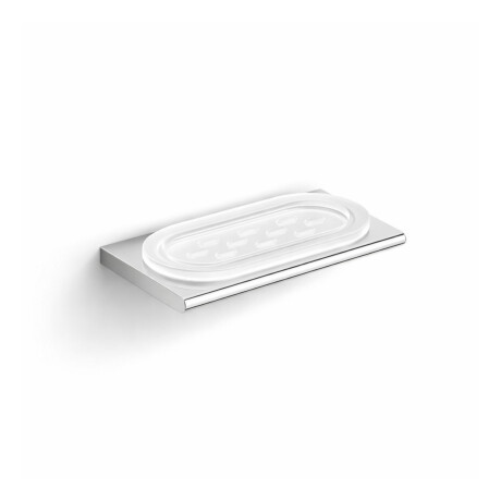 MILANO - Porte-savon / chrome, verre mat #1