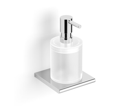 MILANO - Distributeur de savon liquide / chrome, verre mat