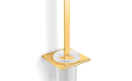 MILANO - Brosse de WC suspendue / doré brillant