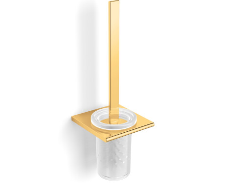 MILANO - Brosse de WC suspendue / doré brillant