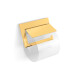 MILANO - Porte-papier toilette / orientable avec cache / doré brillant #1
