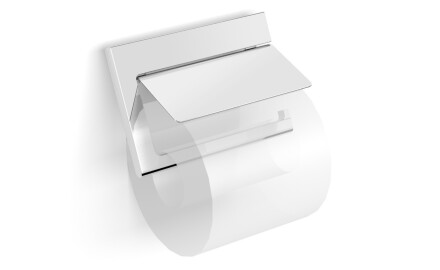 MILANO - Porte-papier toilette / orientable avec cache / chromé