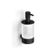 MEGAN - Distributeur de savon liquide / noir mat, verre mat #1