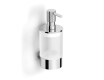 MEGAN - Distributeur de savon liquide / chrome, verre mat
