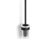 MEGAN - Brosse de WC suspendue / noir mat