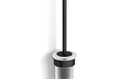 MEGAN - Brosse de WC suspendue / noir mat