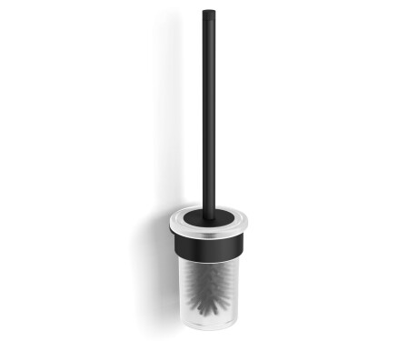 MEGAN - Brosse de WC suspendue / noir mat