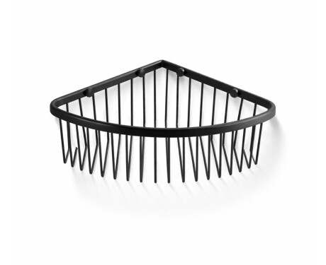 Panier d'angle 20 x 20 x 9 / noir mat