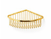 Panier d'angle 20x20x9 / doré brillant