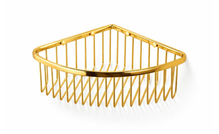 Panier d'angle 20x20x9 / doré brillant