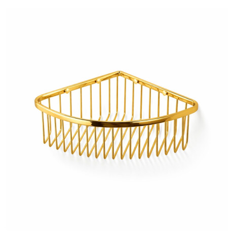 Panier d'angle 20x20x9 / doré brillant #1