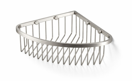 Panier d'angle 20x20x9 / acier brossé