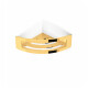 Panier - étagère d'angle 16x16x8 / doré brillant #1