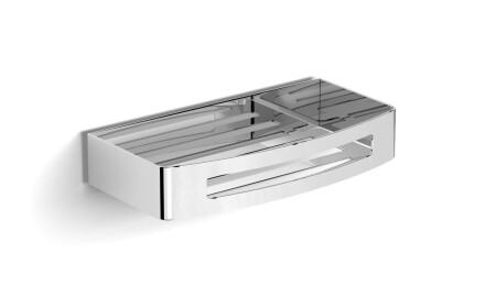 Panier 22 x 12 x 4 / système de fixation Lift & Clean™ / acier poli