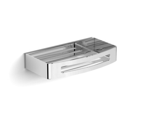 Panier 22 x 12 x 4 / système de fixation Lift & Clean™ / acier poli