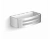 Panier 22 x 11 x 6 / insert en plastique blanc / acier poli
