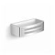 Panier 22 x 11 x 6 / insert en plastique blanc / acier poli #1
