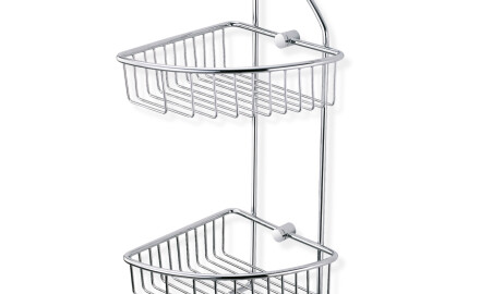 Panier double d'angle / chromé