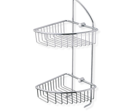 Panier double d'angle / chromé