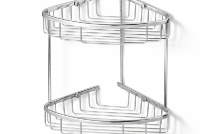 Panier double d'angle / chromé