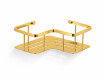 Panier - étagère d'angle 20x20x7 / doré brillant