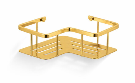 Panier - étagère d'angle 20x20x7 / doré brillant