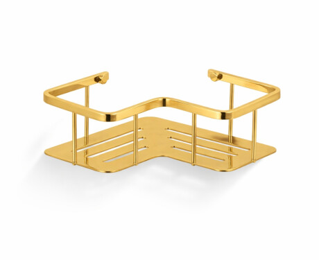 Panier - étagère d'angle 20x20x7 / doré brillant