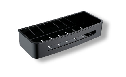 Panier 29 x 12 x 5,5 / noir mat / insert en plastique noir
