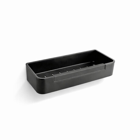 Panier 29 x 12 x 5,5 avec cordon de serrage / noir mat / insert en plastique noir #1