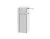 Distributeur de savon liquide 0,25 L / carré / chromé