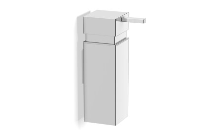 Distributeur de savon liquide 0,25 L / carré / chromé