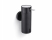 Distributeur de savon liquide 0,15 L / noir mat / pompe noire + acier poli