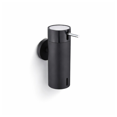 Distributeur de savon liquide 0,15 L / noir mat / pompe noire + acier poli #1