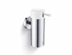 Distributeur de savon liquide 0,15 L / acier poli / pompe blanche + acier poli