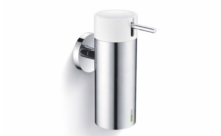 Distributeur de savon liquide 0,15 L / acier poli / pompe blanche + acier poli