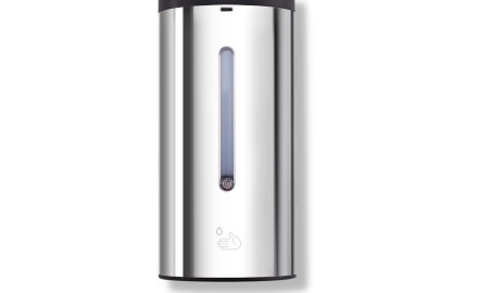 Distributeur automatique sans contact de savon liquide/gel désinfectant 0,7 L / acier brillant