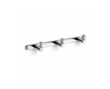 Barre - 3 crochets pour serviettes / chrome