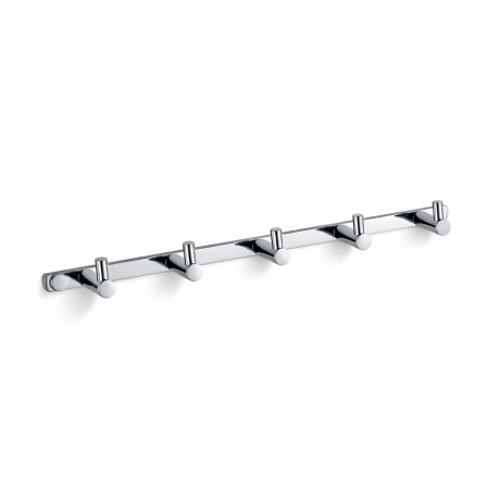 Barre - 5 crochets pour serviettes / chrome #1
